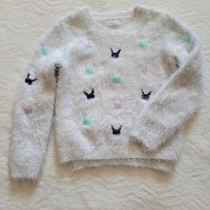 Le lis Petit knitted hairy sweater
